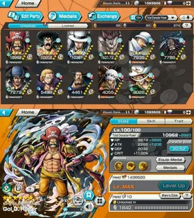 LVL 11 - SOLO FRESH✅3 EX META 2 MAX🔥ROGER MAX🔥 ROB LUCCI MAX🔥KUZAN🔥JABRA,ODEN MAX🔥GOOD MEDAL🔥MANY MEDAL MATERIAL - BR42