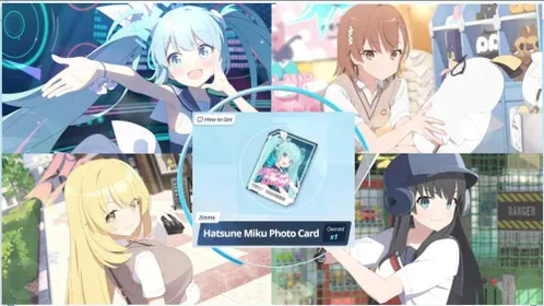 Full Collab, Hatsune Miku + Photocard + Toaru Kagaku no Railgun. 27 SSR Limited, 157 Students. Misaka Mikoto, Shokuhou Misaki, Saten, Aris A, Kei - 35