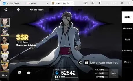 Nuvere SEA|Lv.71|11 SSR 6 Sign(IchigoBankai,KuchikiB4,Kenpachi,YoruichiB1,KomamuraB1,AizenB3,Gin,IchigoDZ-B1)+Sign+Stamp|BSR104B