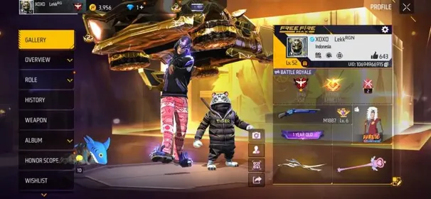 F491✨LV 52✨KATANA GILDED SHIMMER✨104 COSTUME✨48 BUNDLE✨121 WEAPON✨PARAFAL WINDRIFT UNDYING✨M1014 APOCALYPTIC DARK✨LOGIN GOOGLE✨SAFE ACCOUNT