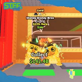 Gold Money Money Bros 575.7M/s 3 Trait RUSH SELL | INSTANT DELIVER | Steal A BrainRot Stef Store