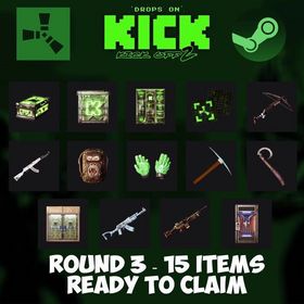 KICK DROPS - 3 Round 【15 skins】- Fast Delivery