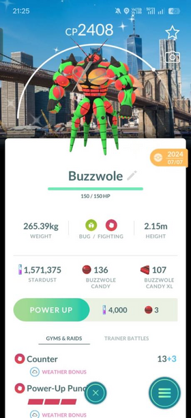 Shiny Buzzhole with New York Location Background For Sale via Trade