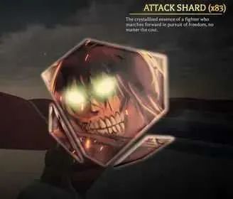 6X ATTACK SHARDS - ATTACK ON TITAN REVOLUTION / AOTR
