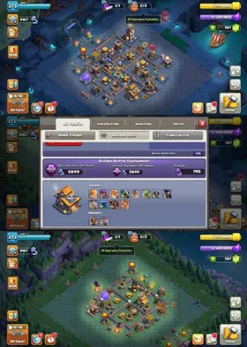 Legendary Frost Set➺Th18 Max➺Email Change➺Full Max Army➺20 Skin➺4 Scenery➺All Epic Max Almost➺Hero:105-105-95-80-55➺4KWS➺Max Walls
