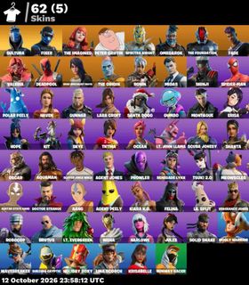 [PC/PSN/XBOX] 62 skins | Sultura | Fixer | The Imagined | Peter Griffin | Spectra Knight | Omegarok | The Foundation | Fade | Valeria | Deadpool | 450 VB