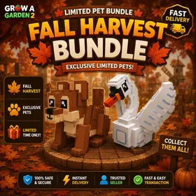 1 BIG SWAN + 1 BIG SQUIRREL - Grow a Garden 2 - Fast Delivery