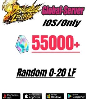 Global[IOS only] 42000-55000+Chrono Crystal】+Random 4-20LF|Baidan ID | The plot has been completed | DragonBall Legends