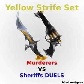 [ MVSD / Murderers Vs Sheriff DUELS ] Yellow Strife Set