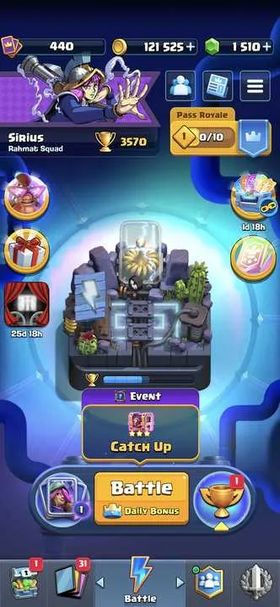 CR | Sirius | 1 TOWER | 5 EVO | GEMS 1510 | CN FREE | TROPY 3570 | ARENA 11