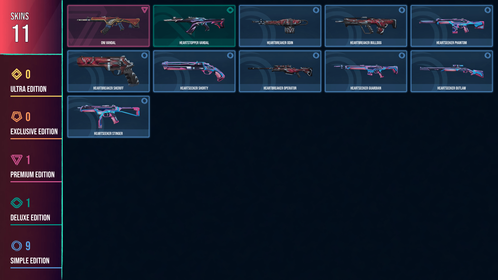 🥑 NA 🥑 11 SKINS 🥑 VALUE: 1775 VP 🥑 Oni Vandal 🥑 Heartstopper Vandal 🥑 Heartbreaker Odin 🥑 Heartbreaker Operator 🥑 Heartseeker Stinger 🥑 Heartseeker Shorty 🥑 Heartbreaker Bulldog 🥑 Heartseeker Outlaw 🥑 Heartbreaker Sheriff 🥑 Heartseeker Guardian 🥑 Heartseeker Phantom 🥑 IRON 3 🥑 38 LEVEL 🥑 INSTANT DELIVERY 🥑 FULL ACCESS 🥑 EnG8t 🥑