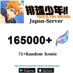 [Japan Server]Diamonds 165000+Random 71 Color Cards+ HAIKYU!! TOUCH THE DREAM
