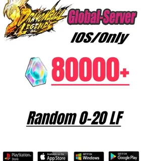 Global//[IOS only] 80000+Chrono Crystal】+Random 4-20LF|Baidan ID | The plot has been completed | DragonBall Legends