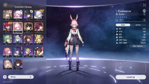 [NA] Starter Premium Evanescia, Yao Guang, Danheng PT, Houhou, Kafka - Trailblaze Level 7, fresh story [HSR07]