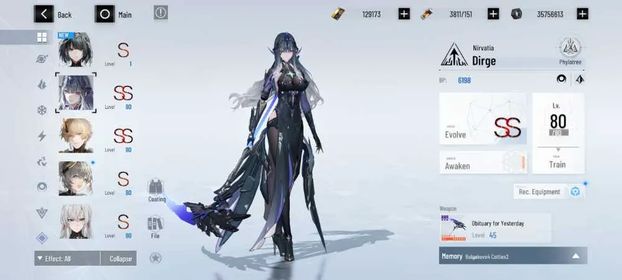[ Na ] Stack lv 52 | 129173 BC + 36k YC | Kurumi SS + Dante + CW Sign + Kamui Aeternion SS +13 S Rank