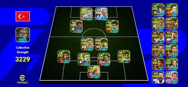 🔥 3229 Collective Strength || Only Konami || 🐐 107 Baggio x 106 Raul x 106 Haaland x 106 Cannavaro || 💥 Batistuta x Drogba || ⚖️ Balanced Meta Team