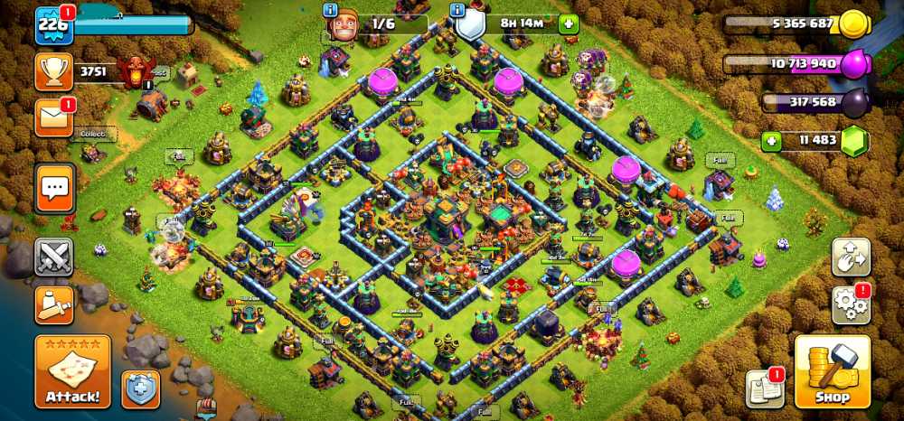 TH14 Full Max | 11450 Gems | Max HERO BK80.AQ80.GW55.RC30 | Max PET 10.10.10.10 | Max Builder base | Base.troops Max 95% TH14 | IOS and ANDROID