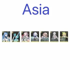 Asia lv8 Qing xiao+weapon+Dania+Mornye+Lynae+za ni+Verina+random 4 stars, The novice pool has not been moved