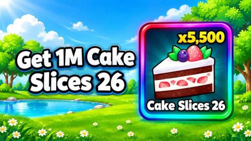 Get 1M Cake Slice 26 Service | Anime Vanguard