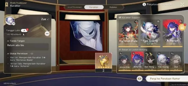 [TW,HK,MO] | Starter TL 10 | E1 YaoGuang+MortenaxBlade+Acheron+DanhengPT | Unset All | 2 Golden Companion | Fast Delivery