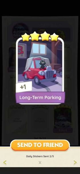Monopoly GO 4 Star - [Set16-5 Long-Term Parking]