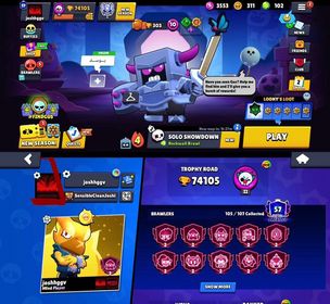‼️MULTI-GAME SUPERCELL ACCOUNT ‼️ BRAWL STARS + COC + CR ‼️ 74K TROPHY ‼️ 57 PRESTIGE ‼️TOTAL 58 MAX ‼️404 SKINS  ‼️