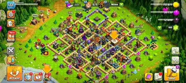 TH 18 💠BUYER MAIL TRANSFER💙BEST WALL AND DEFENCE EVERYTHING GOOD🔷HERO: 52/30/34/20/20 [FAST DELIVERY]