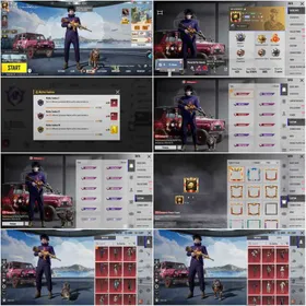 M416 Fire Lvl 4(KillMsg)Akm,Bizon,Vector Lvl 4(KillMsg)Conqueror"MF 46"Lvl 68"Mythic Helemt/Bag"4 Uza"Dune Daica"Lepord/Cathy Pet"Middleeast Diamond