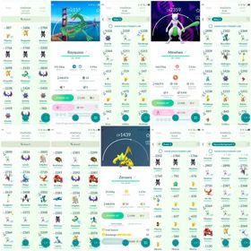 Shiny Gholdengo,Zeraora,4×Armored Mewtwo,Rayquaza(SF BG),3×Shiny Mega Mewtwo(2BG),ShinyMega RaichuX&Y, Shiny mega Starmie,