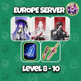 [Europe] Lucilla + Sign Weapon + Hiyuki + Sign Weapon + Chisa | Level 8-10 | Microsoft Email | Starter Account