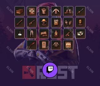 💎 Twitch Drops 💜 Rust Isles Boonie 🧨 Rust [Total 22 Items]