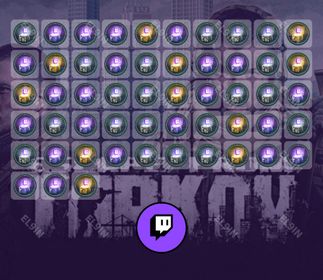 🌐 Twitch Drops ❤️ Golden Coins tournament 🧨 Escape from Tarkov [Total 53 Items]