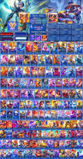 BORDER STARDOM SKIN 909 EX IMO WINRATE 75%+ LEGEND 7 CC 29 FULL AOT FULL KUNGFU PANDA