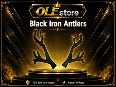 Black Iron Antlers - CLEAN INSTANT  DELIVERY ⚡