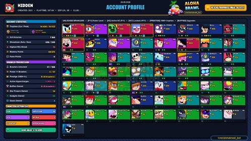 GEMS SPENT 4116 | 16.6K Trophy | 54 SKINS | GODZILLA BUZZ💙SQUAD BUSTER SHELLY💙MECHAGODZILLA NITA💙DARK ANGEL COLT💙FINAL BOSS RICO💙CLASSIC DYNAMIKE💙DYNASTY MIKE💙MEGA BOX DARRYL💙OMEGA BOX DARRYL | 57 Brawler | FULL ACCESS | IOS/ANDROID