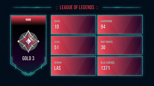 🥑 LAS 🥑 10 SKINS 🥑 GOLD 3 🥑 94 CHAMPIONS 🥑 51 LEVEL 🥑 INSTANT DELIVERY 🥑 FULL ACCESS 🥑 EzZ0p 🥑