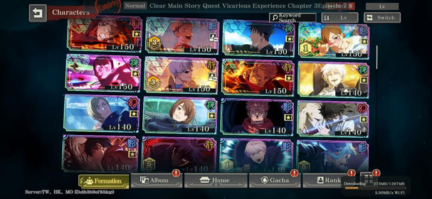 (Global Twhkmo) Good Account 13 Limited (Gojo Summer A3 Yuji Summer A3) + Shoko A5 + 70K Cube | Fast Delivery