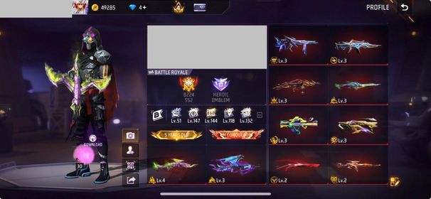#PremiumAccount [ 10 Evos, Level 66, 201 Vault] Rare Silver Samurai  Bundle, Jiraiya Bundle, Dreamy Yeti  Bundle, Orochimaru Bundle