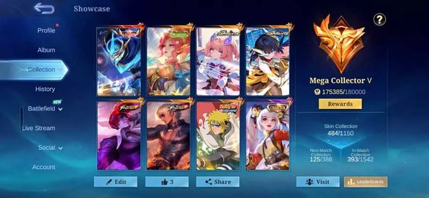 [IOS/ANDROID] CEL LVL 91 | 133 HEROES | 484 SKINS | MEGA 5 | GUSION LEGEND - MIYA SEASONS - 3 COLLECTOR LAYLA GUSION - MINATO - 4 KOF CHOU - 2 ASPIRANT ANGELA RUBY
