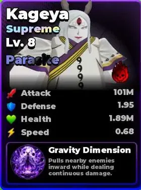 Kageya Lv.8 Parasite | Trait Cursed| Roll Anime to Fight | Fast Delivery |