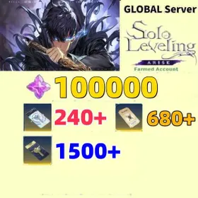 Global server|90000-100000 Essence Stones +8SSR Hunter self-selection ticket|+|11SSR weapons self-selection ticke|Custom Draw Ticket：1500+| + Rate Up Draw Ticket：240+ | +|680+ Weapon Custom Draw Ticket|Initial Account Only completed the beginner tutorial|IOS/Android/PC|Fast and secure delivery|Solo Leveling: Arise