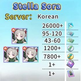 Korean|Snowish Laru+Snowish Laru+Snowish Laru|Stellanite Dust:26000+|Cerulean Ticket:95-120|Sprout Ticket:43-60|Silver Disc:7200+|Gold Disc:7800+|Rainbow Disc Pack:1|Rainbow Disc Pack:1|begineer banner not used|Fast delivery