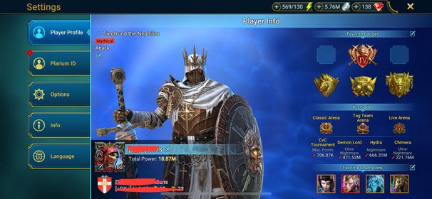 [6 Mythical Champions][18.87M] Lady Mikage+1,Galathir(5*),Siegfrund(5*),Embrys(6*),Karnage + 178 LEGENDARY (Marius(6*),Siphi+Rotos,Mith(6*),Cardi,Lamasu(5*) 399,Tuhanarak,Kimi(6*) 435,Armanz(5*),Harima(5*)...) + 1k UNM + 1k NM HYDRA + 25 SD/25 SHOGUN AUTO