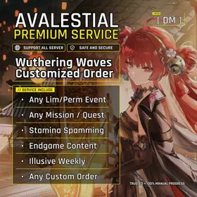 Customized Best Service Wuthering Waves