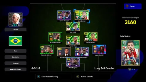 [PC]Anchorman Viera(106)💫Suarez(105)✨Gerrard(103)🔥With France pack+500 Coins | Balanced Squad (3160)