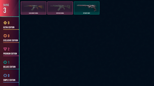 🥑 LATAM 🥑 3 SKINS 🥑 VALUE: 3550 VP 🥑 Black.Market Vandal 🥑 Cryostasis Vandal 🥑 Byteshift Ghost 🥑 RANKED READY 🥑 44 LEVEL 🥑 INSTANT DELIVERY 🥑 FULL ACCESS 🥑 FhDAL 🥑
