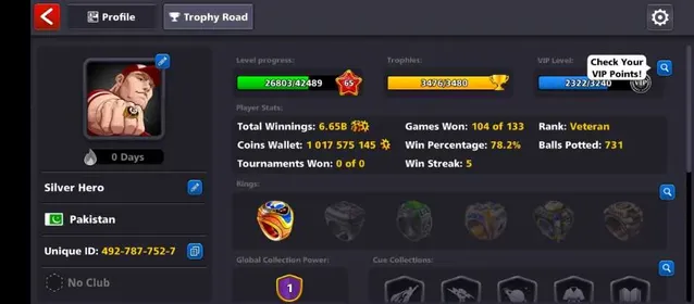 💯1 BILLION COINS | LEVEL 65 | 201 CASH | SILVER HERO 🏆 | MULTIMILLIONAIRE CUE 🔥