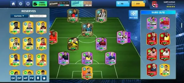 Classic purple dynamic players dls account