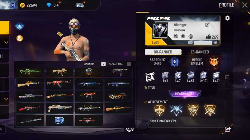 その他 Free fire id NOT WHITE UID 3128998585 FREE FIRE MAX PLAYER | Trishan Jit