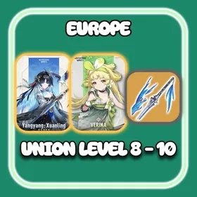 【Europe】YangYang Xuanling + Verina + Azure Oath | UL 8-10 | Login By Microsoft Email | Full Access
